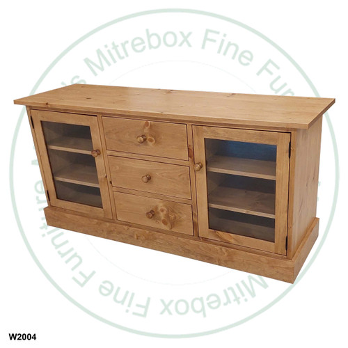 Oak Cottage HDTV Cabinet 63''W x 30''H x 18''D