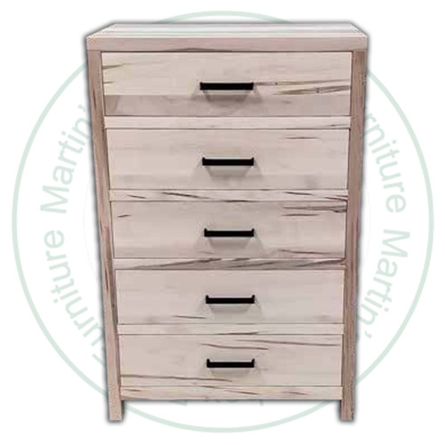 Wormy Maple Tanner Chest Of Drawers 35''W x 53''H x 18''D