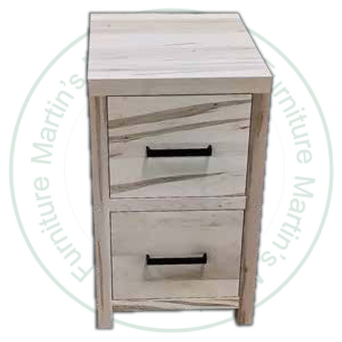 Wormy Maple Tanner Filing Cabinet 18''W x 31''H x 24''D With 2 Drawers