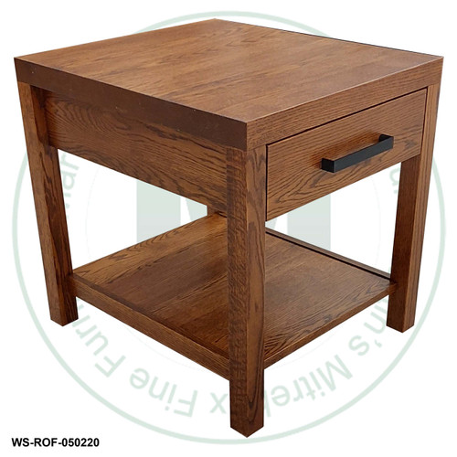 Wormy Maple Tanner End Table 21''W x 23''H x 24''D