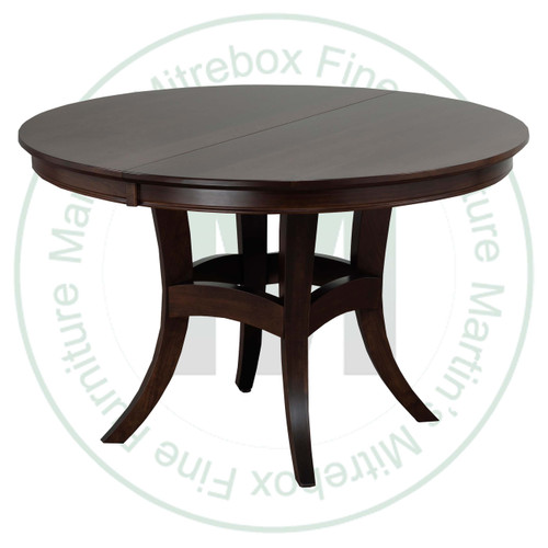 Oak Beijing Single Pedestal Table 54''D x 54''W x 30''H With Solid Top