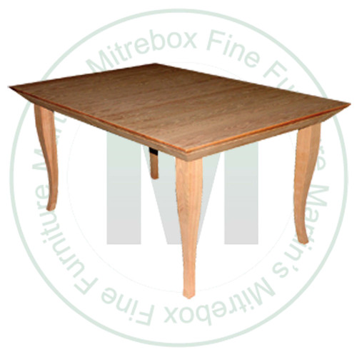 Wormy Maple Bauhaus Solid Top Harvest Table 48''D x 60''W x 30''H