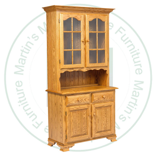 Maple Lancaster Hutch And Buffet 41''W x 82''H x 20''D