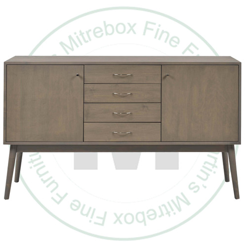 Wormy Maple Skalo Sideboard 18''D x 60''W x 36''H With 2 Doors and 4 Drawers