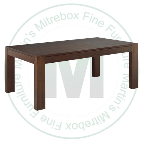 Oak Saxony Solid Top Harvest Table 42''D x 72''W x 30''H