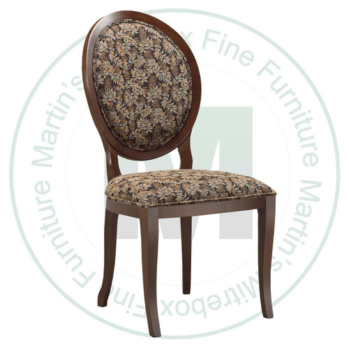 Maple Augusta Side Chair With Fabric Seat And Back