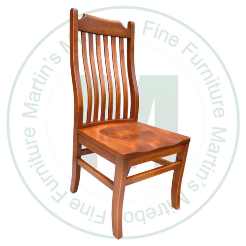 Maple Dixon Side Chair With Wood Seat