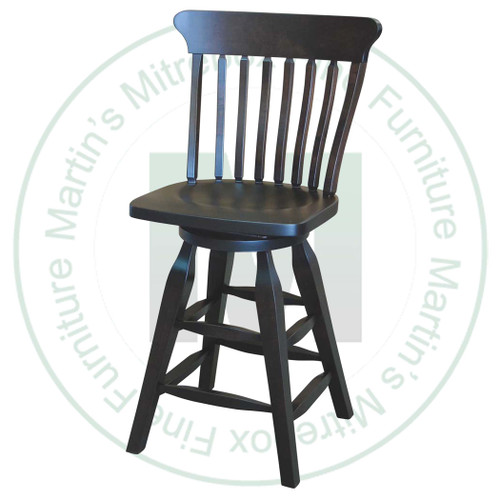 Maple Old South 24" Counter Chair With Swivel Wood Seat