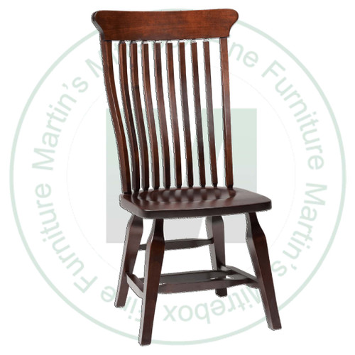 Maple Old South Side Chair With Wood Seat