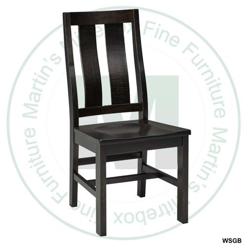 Oak Eastbrook Side Chair With Wood Seat