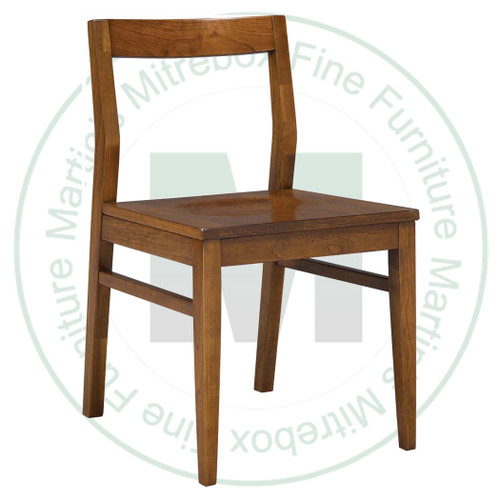 Oak Wind Side Chair With Wood Seat