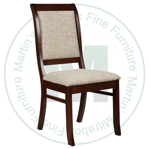 Wormy Maple Elizabeth Side Chair With Fabric Seat And Back