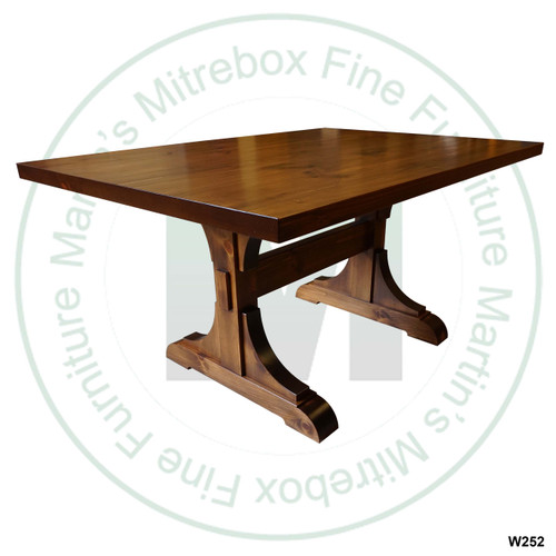 Maple Castleton Solid Top Double Pedestal Table 36''D x 72''W x 30''H