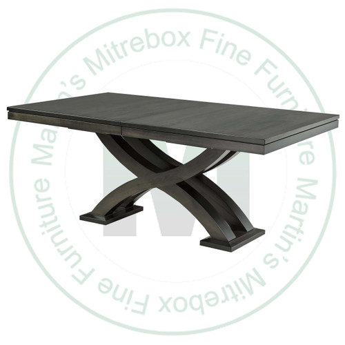 Oak Empire Solid Top Double Pedestal Table 42''D x 96''W x 30''H