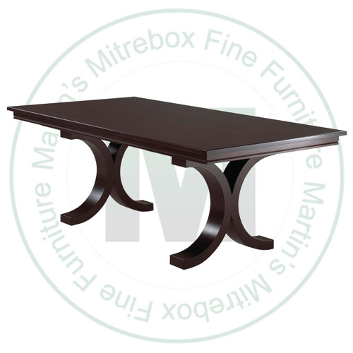 Oak Broadway Solid Top Pedestal Table 42''D x 120''W x 30''H