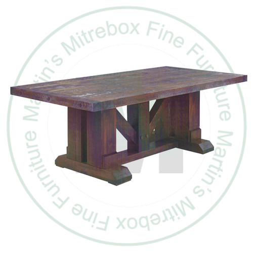 Wormy Maple Grimshaw Hall Solid Top Pedestal Table 48''D x 84''W x 30''H And 2 - 16'' Extensions