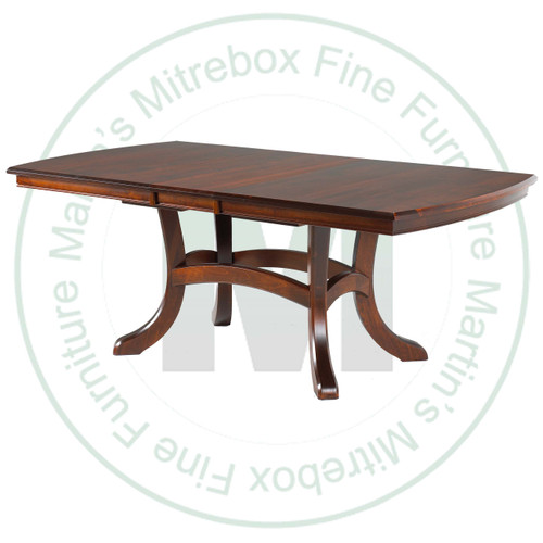 Maple Jordan Double Pedestal Solid Top Table 48''D x 72''W x 30''H. Table Has 1'' Thick Top