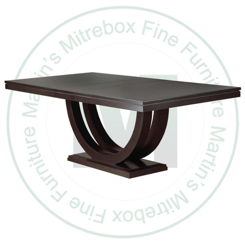 Oak Metro Solid Top Pedestal Table 48''D x 72''W x 30''H