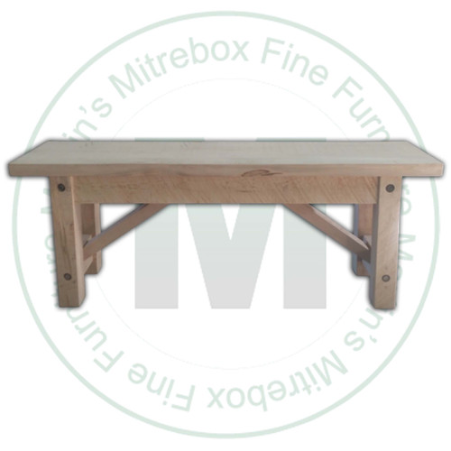 Pine Beam Bench 12''D x 84''W x 18''H