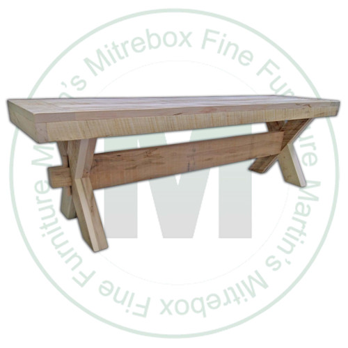 Pine Buxton Bench 16''D x 36''W x 18''H