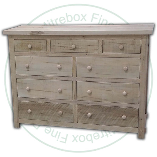Wormy Maple Settlers Dresser 20''D x 56''W x 41''H With 9 Drawers