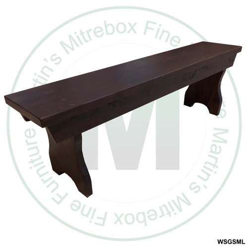 Wormy Maple Flat Top Bench 12''D x 72''W x 18''H