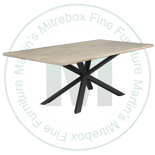 Maple Norseman Solid Top Double Pedestal Table 36''D x 120''W x 30''H Has 2 - 16'' Extensions