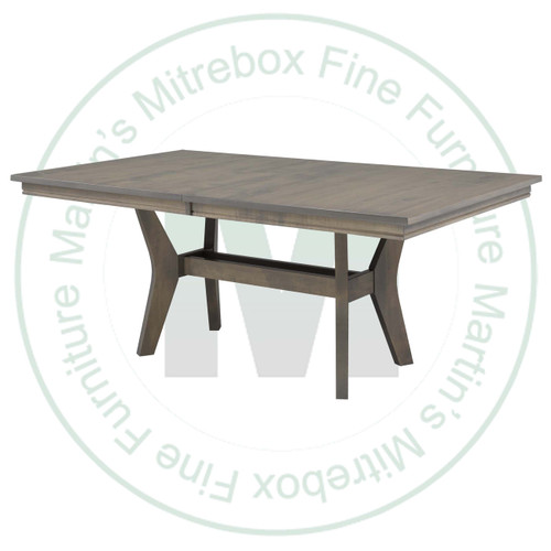 Maple Stockholm Double Pedestal 42''D x 96''D x 30''H With 4 - 12'' Leaves. Table Has 1'' Thick Top