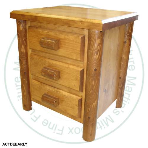 Rocky Valley Log Nightstand