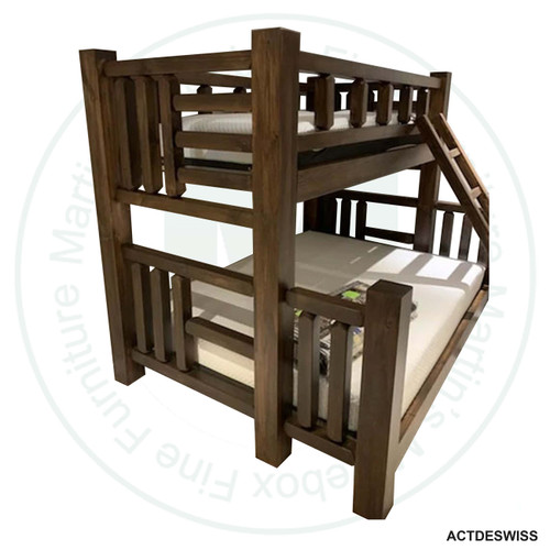 Timber Twin Over Double Bunk Bed