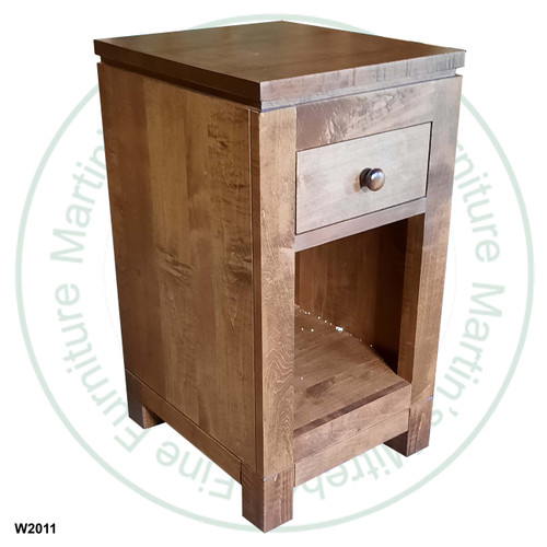 Oak Metro Open Nightstand 22''W x 29.5''H x 18''D