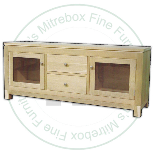 Wormy Maple Metro HDTV Cabinet 64''W x 26.5''H x 18''D With 2 Doors And 2 Doors