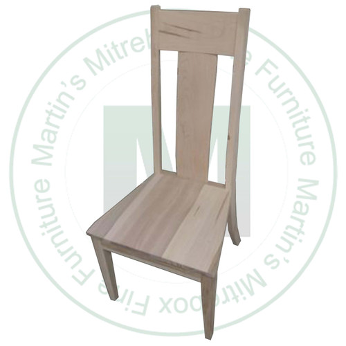 Maple Tracey Side Chair With Wood Seat