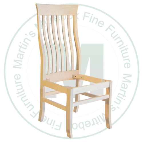 Oak Athena Dickson Side Chair With Wood Seat