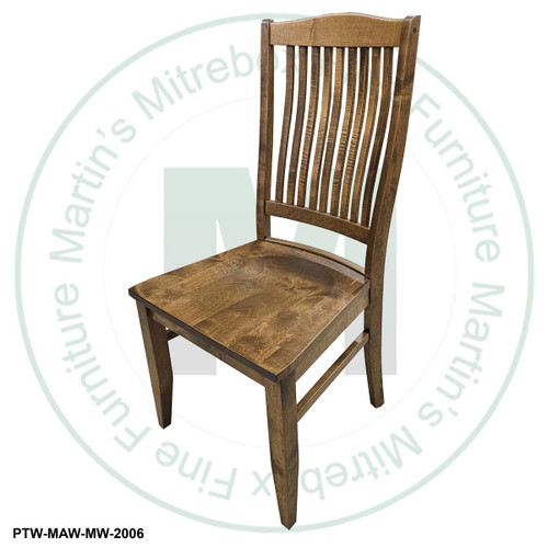 Maple Alexandria Side Chair With Wood Seat
