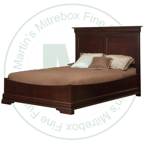 Maple Phillipe Double Boat Panel Bed