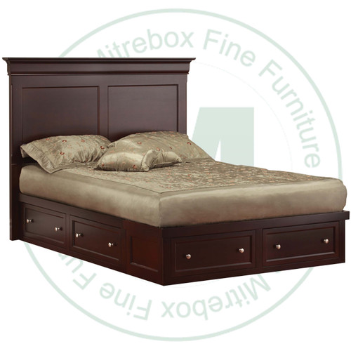 Oak Phillipe Double 6 Drawer Condo Bed