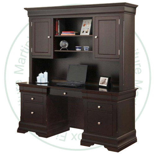 Oak Phillipe Hutch Computer Station