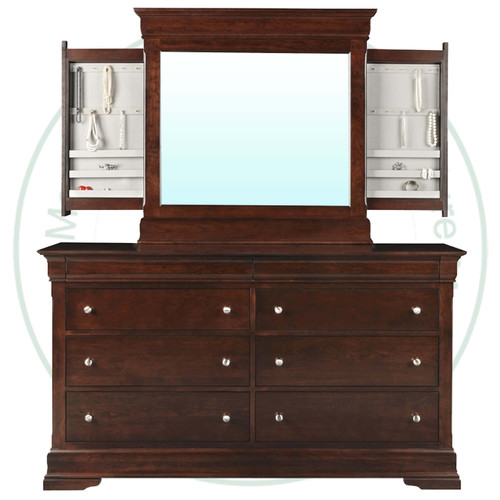 Wormy Maple Phillipe 8 Drawer High Wide Dresser