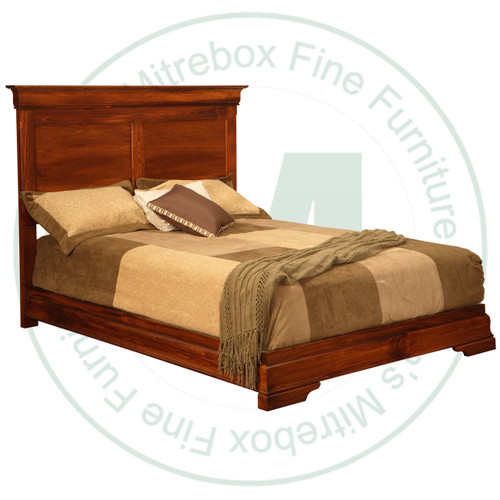 Wormy Maple Phillipe King With Wrap Around Footboard