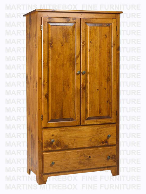 Maple Havelock Armoire Plain Top 24''D x 36''W x 74''H