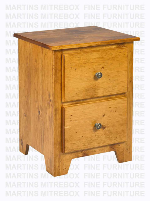 Pine Havelock Nightstand 18''D x 26''W x 28''H With 2 Drawers