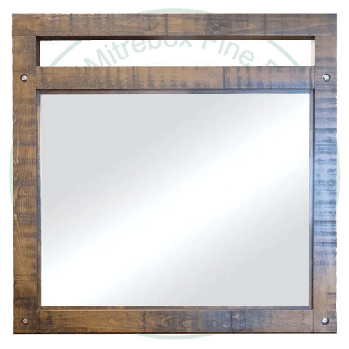 Wormy Maple Timber Dresser Mirror