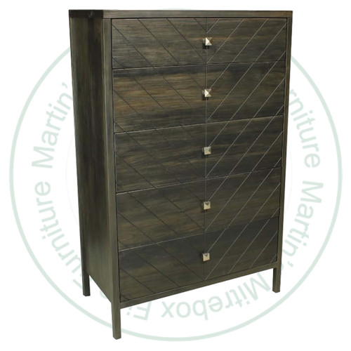 Oak Emile 5 Drawer Chest Of Drawers