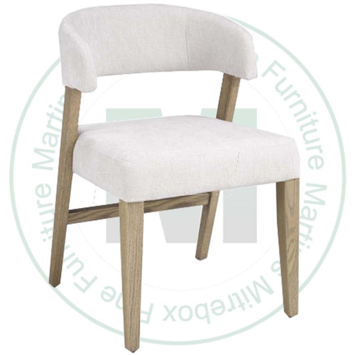 Oak Clarity Side Chair With Fabric Seat