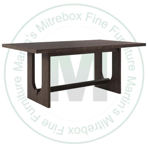 Pine Armstrong Solid Top Double Pedestal Table 48''D x 84''W x 30''H