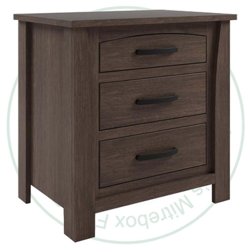 Oak Westridge 3 Drawer Night Stand