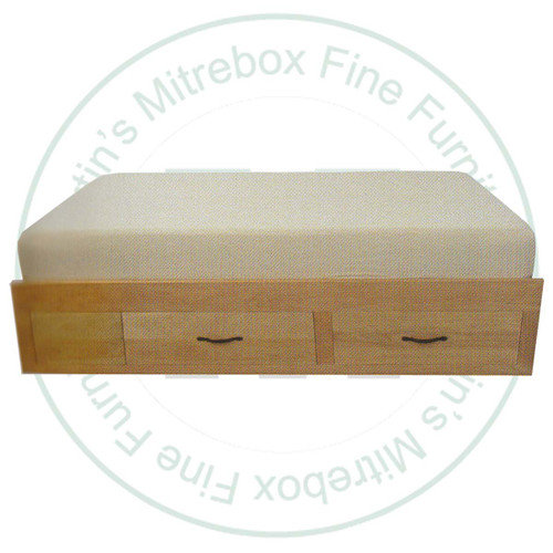 Pine 2 - 9'' Drawers For 1 Side Of Bed
