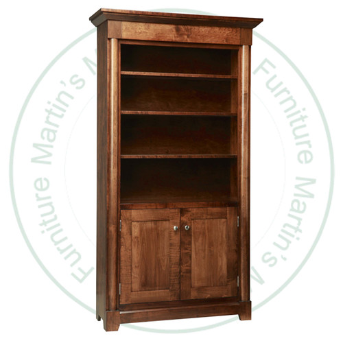 Wormy Maple Hudson Valley Bookcase Has 2 Doors And 3 Adjustable Shelves