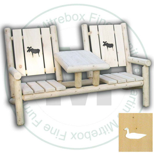Hinterland Cut - Out Loon White White Cedar Log Tea Set